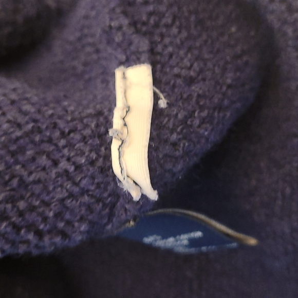 EUC Wool and Cotton Navy Ermenegildo Zenga Sweater - Picture 11 of 12